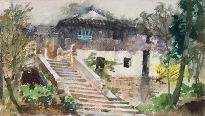 杭鸣时水彩笔下的江南很诗意！很美！ - 图画吧TUHUABA