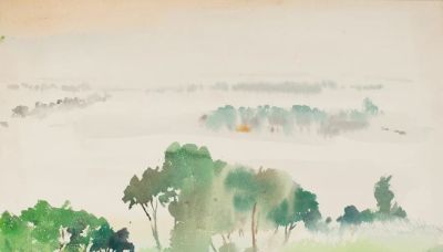 杭鸣时水彩笔下的江南很诗意！很美！ - 图画吧TUHUABA