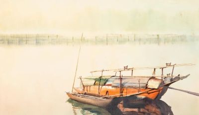 杭鸣时水彩笔下的江南很诗意！很美！ - 图画吧TUHUABA