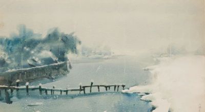 杭鸣时水彩笔下的江南很诗意！很美！ - 图画吧TUHUABA