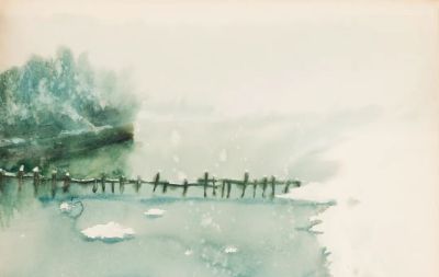 杭鸣时水彩笔下的江南很诗意！很美！ - 图画吧TUHUABA