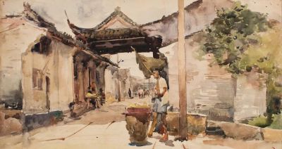 杭鸣时水彩笔下的江南很诗意！很美！ - 图画吧TUHUABA