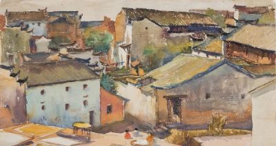 杭鸣时水彩笔下的江南很诗意！很美！ - 图画吧TUHUABA