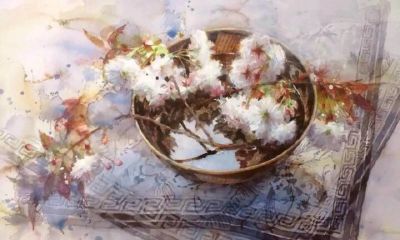 日本水彩画家永山裕子：在水彩的世界初遇 - 图画吧TUHUABA