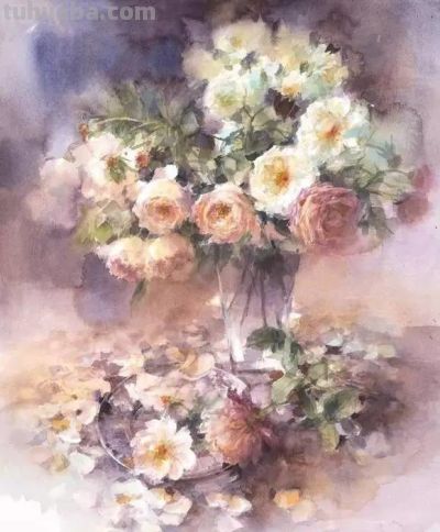 日本水彩画家永山裕子：在水彩的世界初遇 - 图画吧TUHUABA