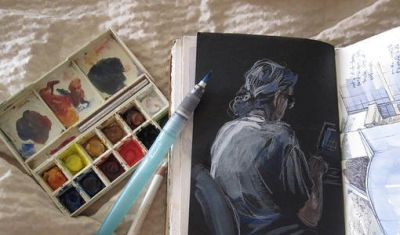 美国自由水彩画家Cathy Johnson的手绘本 - 图画吧TUHUABA