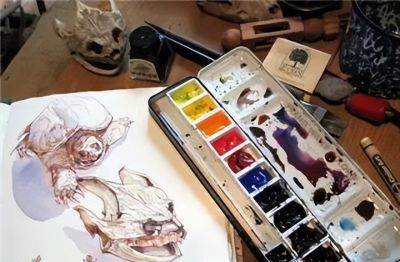 美国自由水彩画家Cathy Johnson的手绘本 - 图画吧TUHUABA