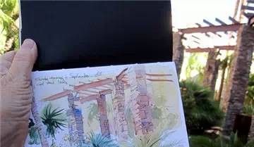 美国自由水彩画家Cathy Johnson的手绘本 - 图画吧TUHUABA