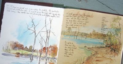 美国自由水彩画家Cathy Johnson的手绘本 - 图画吧TUHUABA