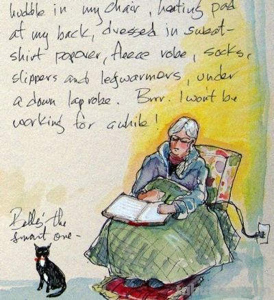 美国自由水彩画家Cathy Johnson的手绘本 - 图画吧TUHUABA