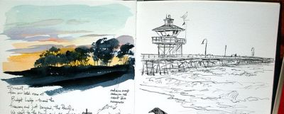 美国自由水彩画家Cathy Johnson的手绘本 - 图画吧TUHUABA