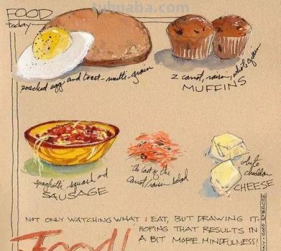 美国自由水彩画家Cathy Johnson的手绘本 - 图画吧TUHUABA