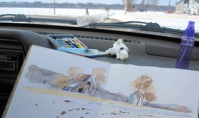 美国自由水彩画家Cathy Johnson的手绘本 - 图画吧TUHUABA