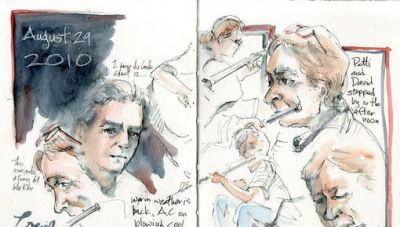 美国自由水彩画家Cathy Johnson的手绘本 - 图画吧TUHUABA