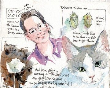 美国自由水彩画家Cathy Johnson的手绘本 - 图画吧TUHUABA