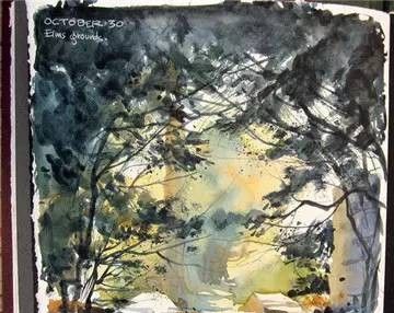 美国自由水彩画家Cathy Johnson的手绘本 - 图画吧TUHUABA