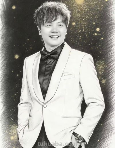 歌手郑源素描画像 - 图画吧TUHUABA