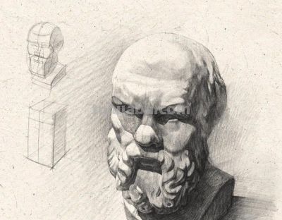 俄罗斯素描老师，素描教学干货 - 图画吧TUHUABA