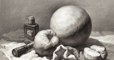 静物素描步骤和要点 - 图画吧TUHUABA