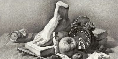 静物素描步骤和要点 - 图画吧TUHUABA