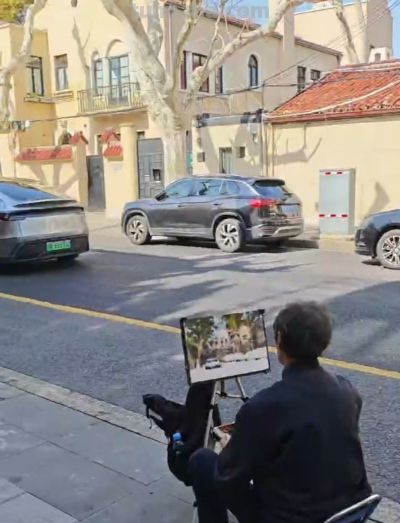 每日一画 | 梧桐影里洋房立 水色勾来岁月长——写生高安路·水彩写意 - 图画吧TUHUABA