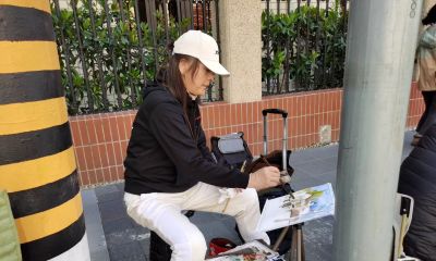 每日一画 | 梧桐影里洋房立 水色勾来岁月长——写生高安路·水彩写意 - 图画吧TUHUABA