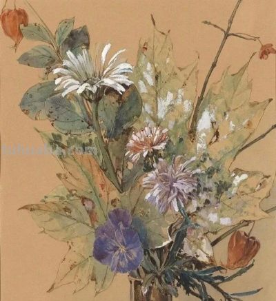 生命的蓬勃与美好|Gustav Feith的水彩 - 图画吧TUHUABA