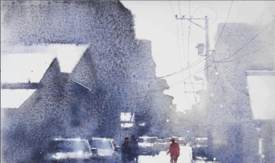 世界水彩：中国宝岛籍水彩画家林裕清 - 图画吧TUHUABA