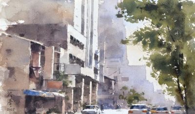 世界水彩：中国宝岛籍水彩画家林裕清 - 图画吧TUHUABA