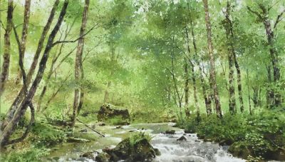 世界水彩：中国宝岛籍水彩画家林裕清 - 图画吧TUHUABA