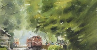 世界水彩：中国宝岛籍水彩画家林裕清 - 图画吧TUHUABA