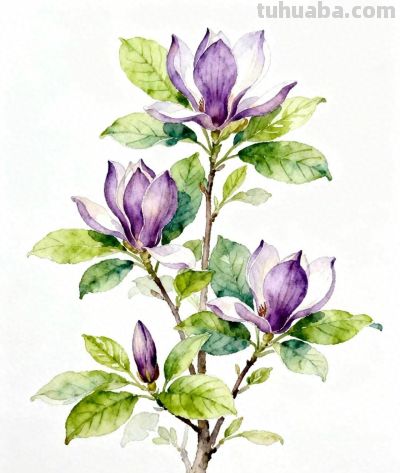 水彩画｜玉兰花 - 今日头条