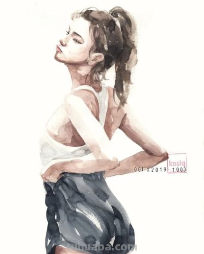 韩国的水彩插画师卡西克·郑宇作品 - 图画吧TUHUABA