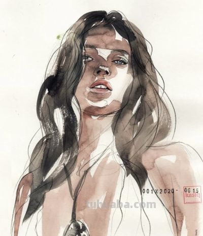 韩国的水彩插画师卡西克·郑宇作品 - 图画吧TUHUABA