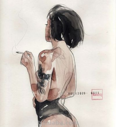 韩国的水彩插画师卡西克·郑宇作品 - 图画吧TUHUABA