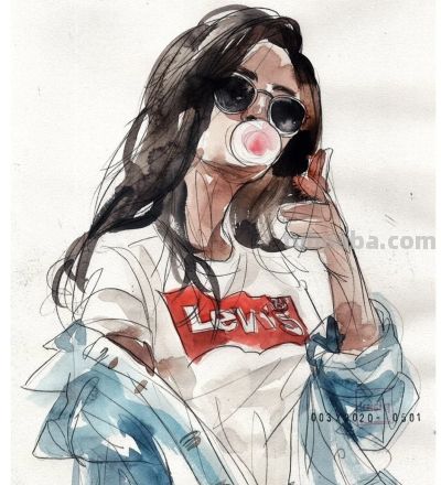 韩国的水彩插画师卡西克·郑宇作品 - 图画吧TUHUABA