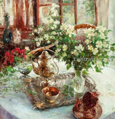 乌克兰画家笔下的花卉静物，让人流连忘返 | 油画 - 图画吧TUHUABA