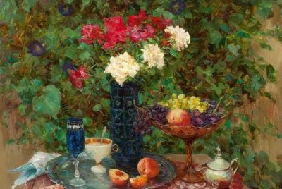 乌克兰画家笔下的花卉静物，让人流连忘返 | 油画 - 图画吧TUHUABA