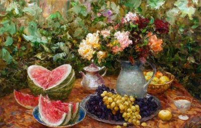 乌克兰画家笔下的花卉静物，让人流连忘返 | 油画 - 图画吧TUHUABA