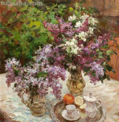 乌克兰画家笔下的花卉静物，让人流连忘返 | 油画 - 图画吧TUHUABA