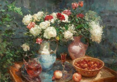乌克兰画家笔下的花卉静物，让人流连忘返 | 油画 - 图画吧TUHUABA