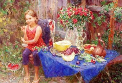 乌克兰画家笔下的花卉静物，让人流连忘返 | 油画 - 图画吧TUHUABA