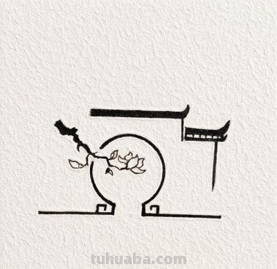 小院春晴红日暖 玉兰倚门鸟飞还丨燕子简笔画分享 - 图画吧TUHUABA