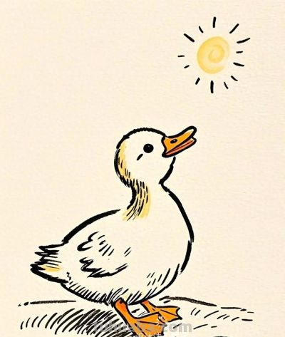 简笔画｜简约插画｜小鸭子 - 今日头条