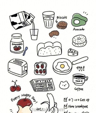 简笔画物品-手帐素材 ⌯>ᴗo⌯ಣ - 今日头条