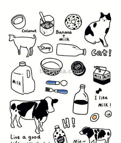 简笔画物品-手帐素材 ⌯>ᴗo⌯ಣ - 图画吧TUHUABA