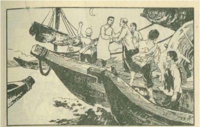 年代连环画｜广东民兵革命斗争故事｜05夜海夺粮｜时代记忆 - 图画吧TUHUABA