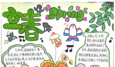 春天主题手抄报2 - 图画吧TUHUABA