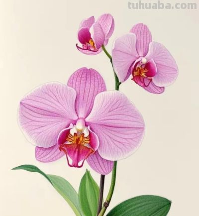 彩铅画，每一朵花都拥有了生命，在纸上绽放，展现着大自然的美丽 - 图画吧TUHUABA
