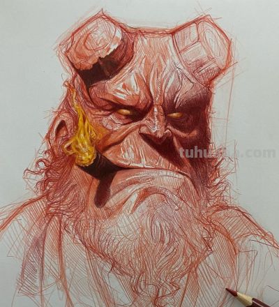 要帅不要命！他仅一支铅笔，狂粉130万，这素描超纲到“违规” - 图画吧TUHUABA